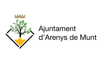Logotip Ajuntament d'Arenys de Munt. Descollona't. Festival d'humor d'Arenys de Munt.