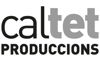 Logotip Cal Tet Produccions. Descollona't. Festival d'humor d'Arenys de Munt.
